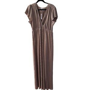 NWT Baltic Born Shimmery Gold Maxi Dress Women's XXL